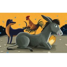 Diafilm A BRÉMAI MUZSIKUSOK (Horváth Ildi rajzaival)