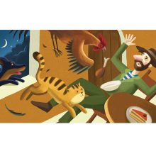 Diafilm A BRÉMAI MUZSIKUSOK (Horváth Ildi rajzaival)