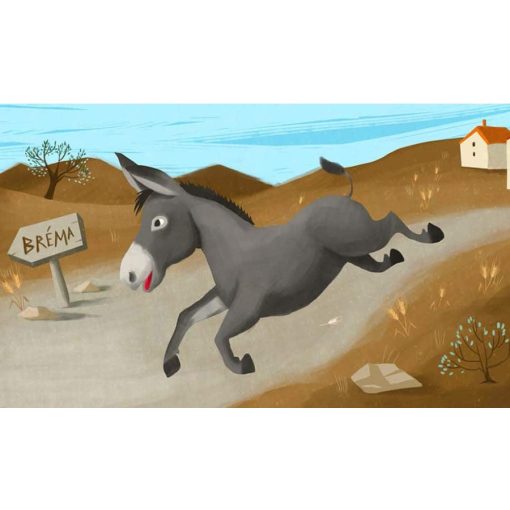 Diafilm A BRÉMAI MUZSIKUSOK (Horváth Ildi rajzaival)