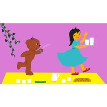 Diafilm: Boribon tojást fest