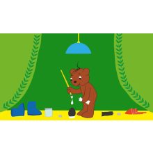 Diafilm: Boribon tojást fest