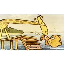 Diafilm Zsiráf Zsiga és Mackó Miki