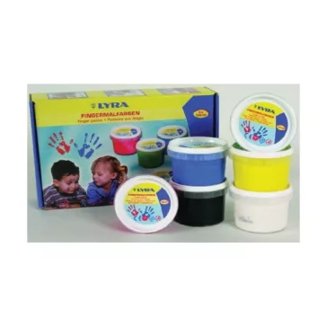LYRA Ujjfesték: 6 színű (Giotto) 6x100 ml