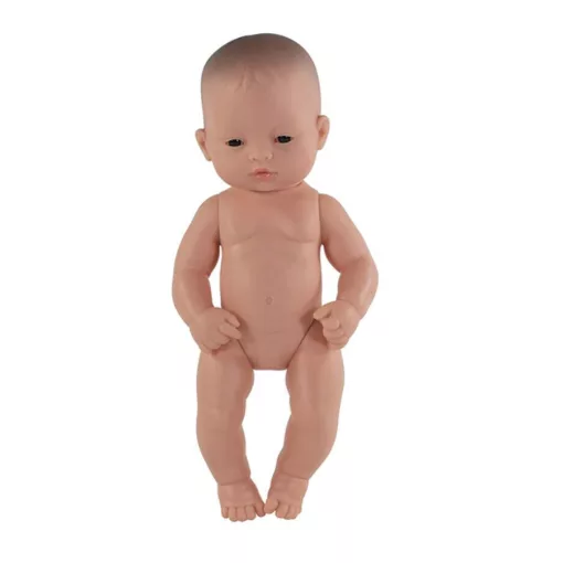 Baba: ázsiai lány, haj nélkül, 32 cm-es, vízálló (MINILAND) ML31036