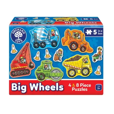 Munkagépek puzzle (Big Wheels) ORCHARD TOYS OR201