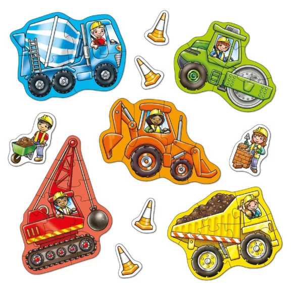 Munkagépek puzzle (Big Wheels) ORCHARD TOYS OR201