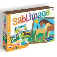 Homokszórós képek: lovak, képkeretté alakítható dobozban (Sentosphere) SA887