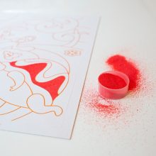 Homokszórós képek: lovak, képkeretté alakítható dobozban (Sentosphere) SA887