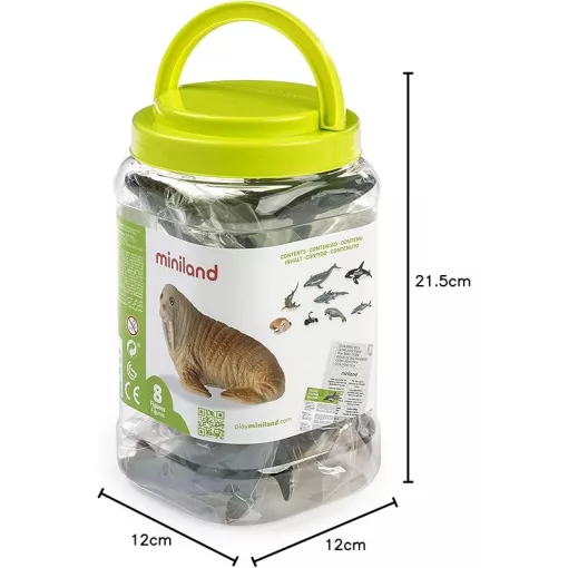 Tenger állatai: 8 db-os (MINILAND) ML27460