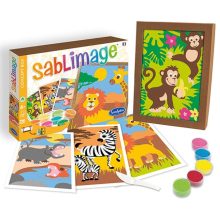 Homokszórós képek: afrikai állatok — képkeretté alakítható dobozban Sentosphere SA881