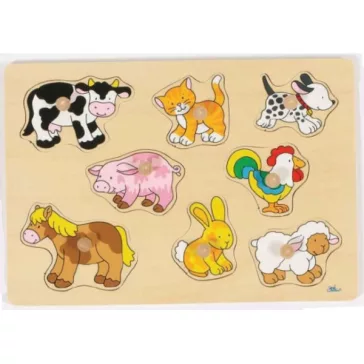 Fogós fa puzzle: háziállatok (GOKI) GK57873