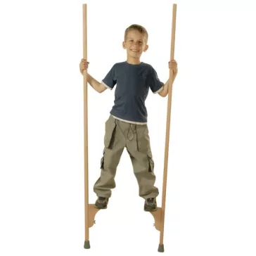   Gólyaláb bükkfából: 150 cm, állítható, fogantyú nélkül