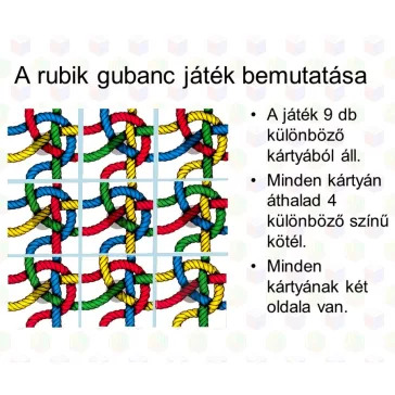 Rubik Gubanc 9 kis lapos logikai játék