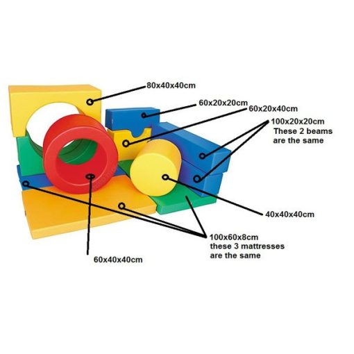 MB101 025 11 részes szivacsos tornaszer