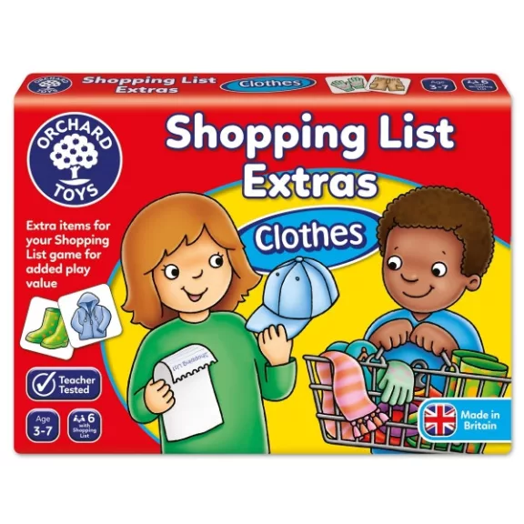 Bevásárlólista: Ruhaneműk kiegészítő (Shopping List Extras: Clothes) ORCHARD TOYS OR091 Bevásárlólista: Ruhaneműk kiegészítő (Shopping List Extras: Clothes) ORCHARD TOYS OR091