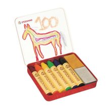 Stockmar 100 szivárvány válogatás 6+2 színű méhviasz ceruza, kréta
