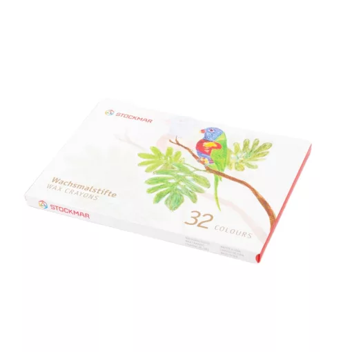 Stockmar méhviaszceruza: 32 színű készlet papír dobozban