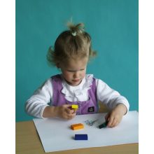 Stockmar méhviaszkréta (tégla): 8 színű,  fémdobozban wawa