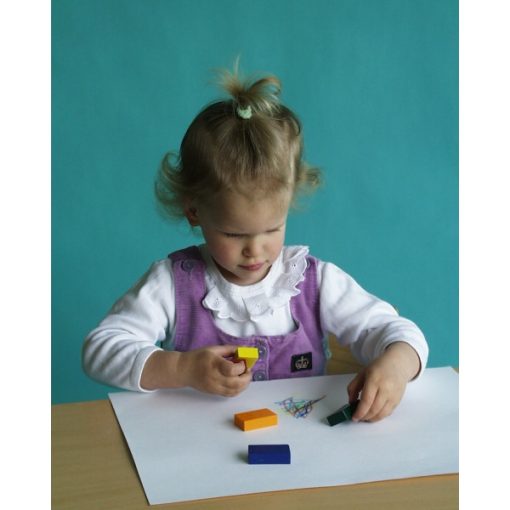 Stockmar méhviaszkréta (tégla): 8 színű,  fémdobozban wawa