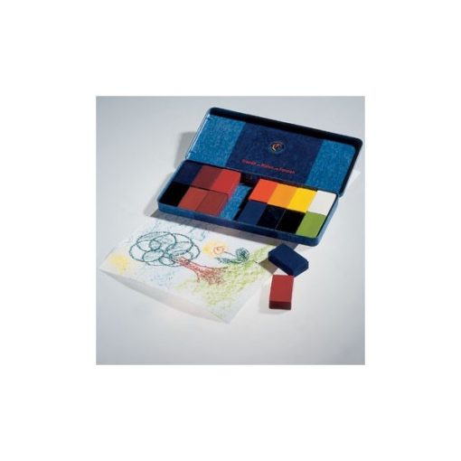 Stockmar méhviaszkréta (tégla): 16 színű, fémdobozban wawa