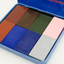 Stockmar méhviaszkréta (tégla): kiegészítő színek, 8 db, fém dobozban wawa