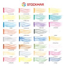 Stockmar méhviaszkréta (tégla): 32 színű készlet, papír dobozban