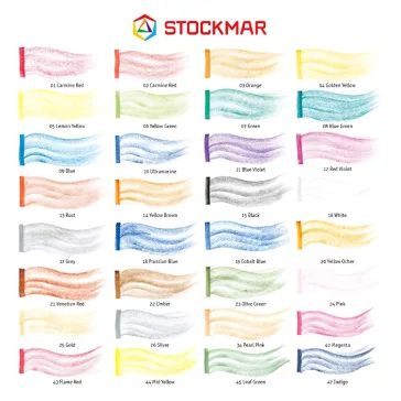  Stockmar méhviaszkréta (tégla): 32 színű készlet, papír dobozban