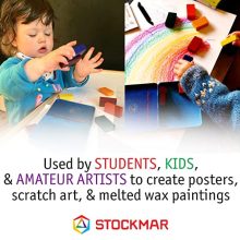 Stockmar méhviaszkréta (tégla): 32 színű készlet, papír dobozban