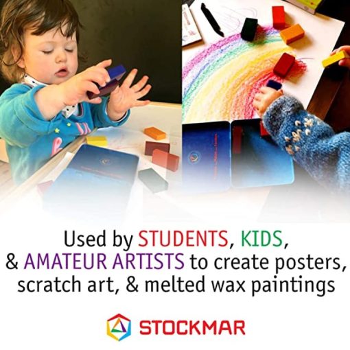 Stockmar méhviaszkréta (tégla): 32 színű készlet, papír dobozban