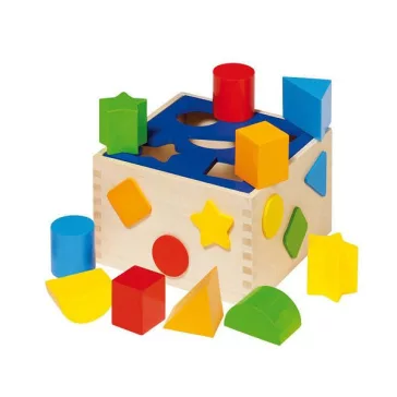 Formakereső doboz: színes fajáték (GOKI) GKWM254