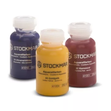 Aquarell 250 ml, 01 kárminpiros festék (Stockmar) wawa