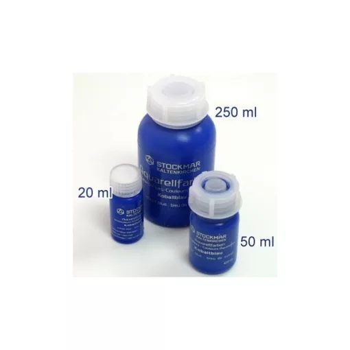 Aquarell 250 ml, 19 kobaltkék festék (Stockmar) wawa