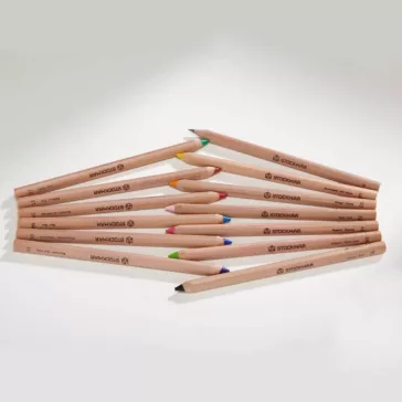 Stockmar színes ceruza készlet: 12+1, háromszögletű