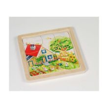 Évszakok: 4 rétegű fa puzzle (GOKI) GK57684