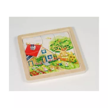 Évszakok: 4 rétegű fa puzzle (GOKI) GK57684