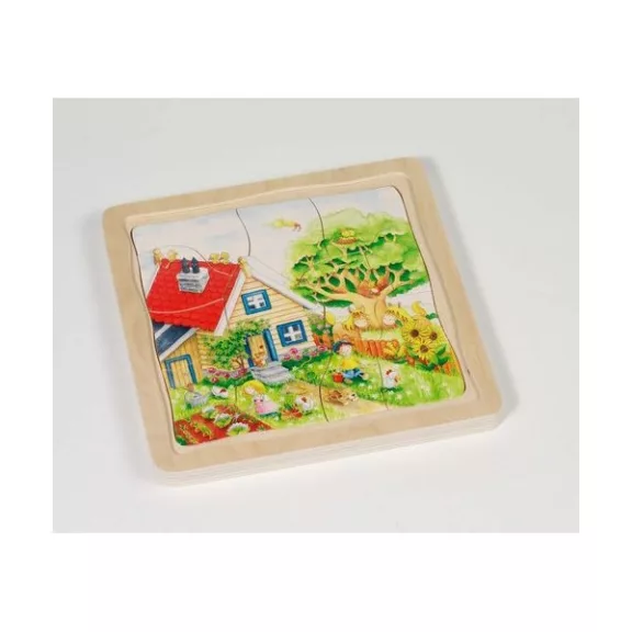 Évszakok: 4 rétegű fa puzzle (GOKI) GK57684