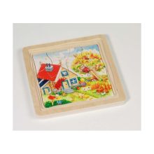 Évszakok: 4 rétegű fa puzzle (GOKI) GK57684