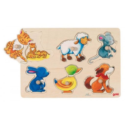 Fogós puzzle, állatos - GOKI GK57929