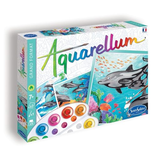 Aquarellum, delfines, nagy - Sentosphere SA6220