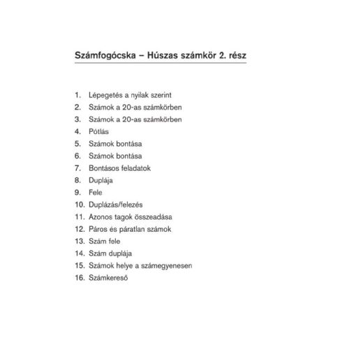Számfogócska, 20-as számkör, 2. rész - LOGICO Piccolo