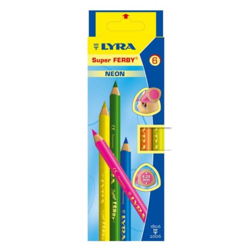 LYRA Super Ferby neon, 6 színű lakkozott