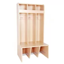 Óvodai öltözőszekrény, 3 személyes - MB100 275