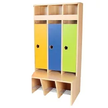 Óvodai öltözőszekrény, 3 személyes - MB100 275