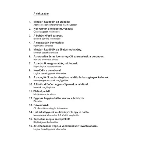 LOGICO Primo: A cirkuszban