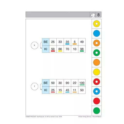Számfogócska, 100-as számkör, 2. rész - LOGICO Piccolo