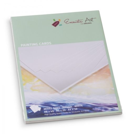 Encaustic kartonpapír mix vastag, A/6-40db, A/5-20db, A/4-10db - fehér