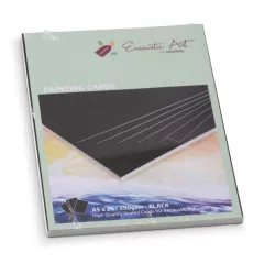 Encaustic kartonpapír, A/5, fekete, 250 gr, 24 db 