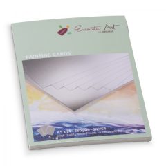 Encaustic kartonpapír, A/5, ezüst, 250 gr, 24 db