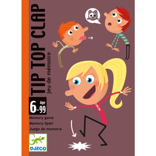 Kártyajáték - Klappoló - Tip Top Clap - cselekvés,memória kártyajáték - Djeco Djeco játék