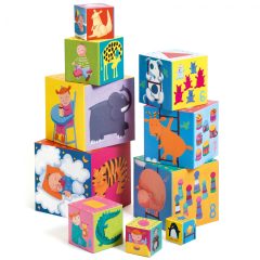   Toronyépítő kocka - Mulatságos építő - 10 funny blocks